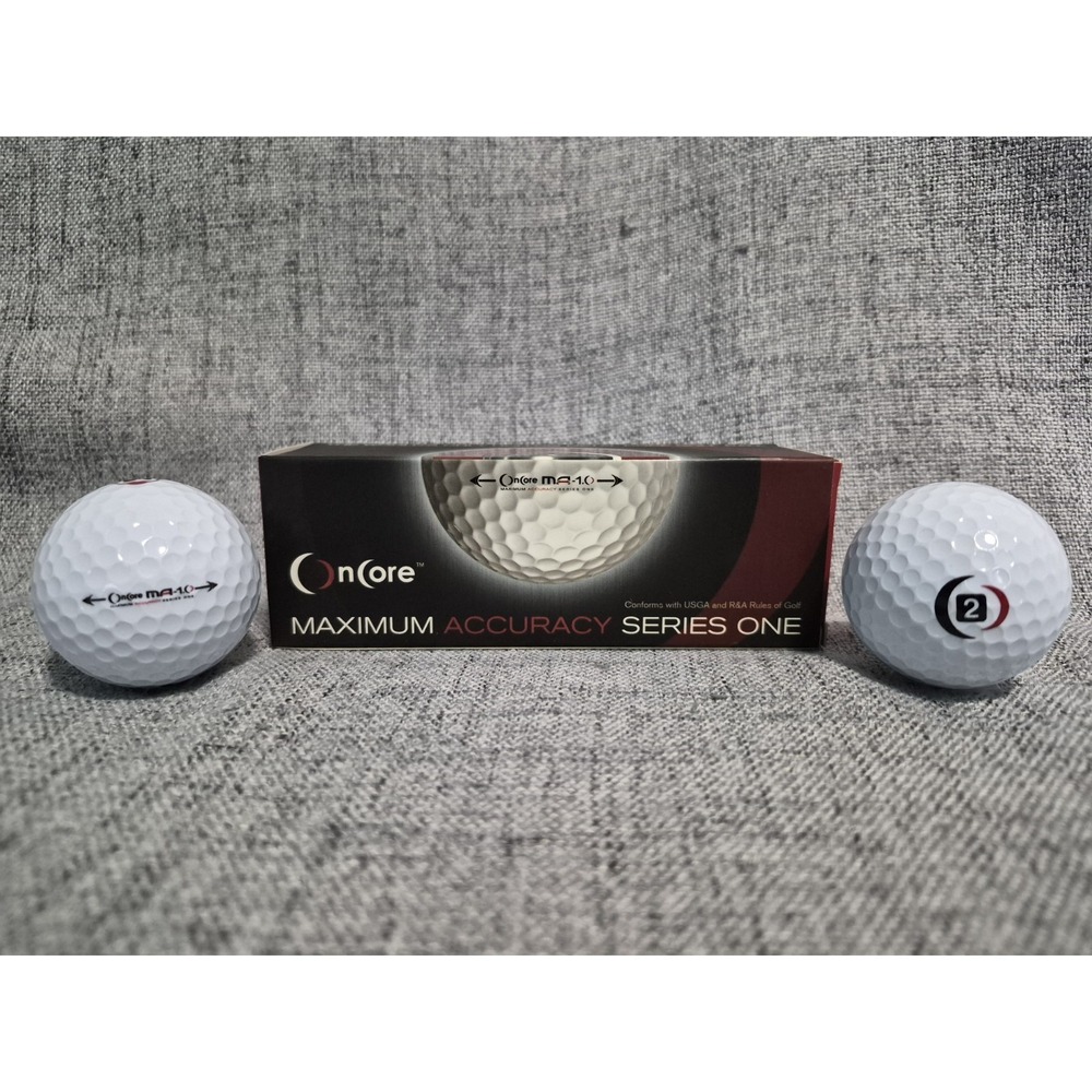 OnCore MA-1 Hollow Metal Core Sleeve (3) Golf Balls NEW Discontinued Series One
